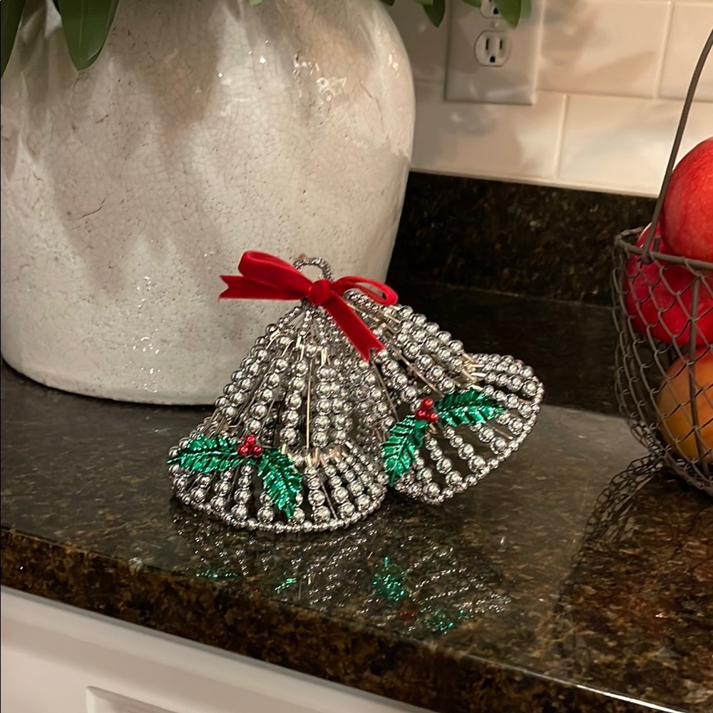 Handmade Beaded  Holiday Bell